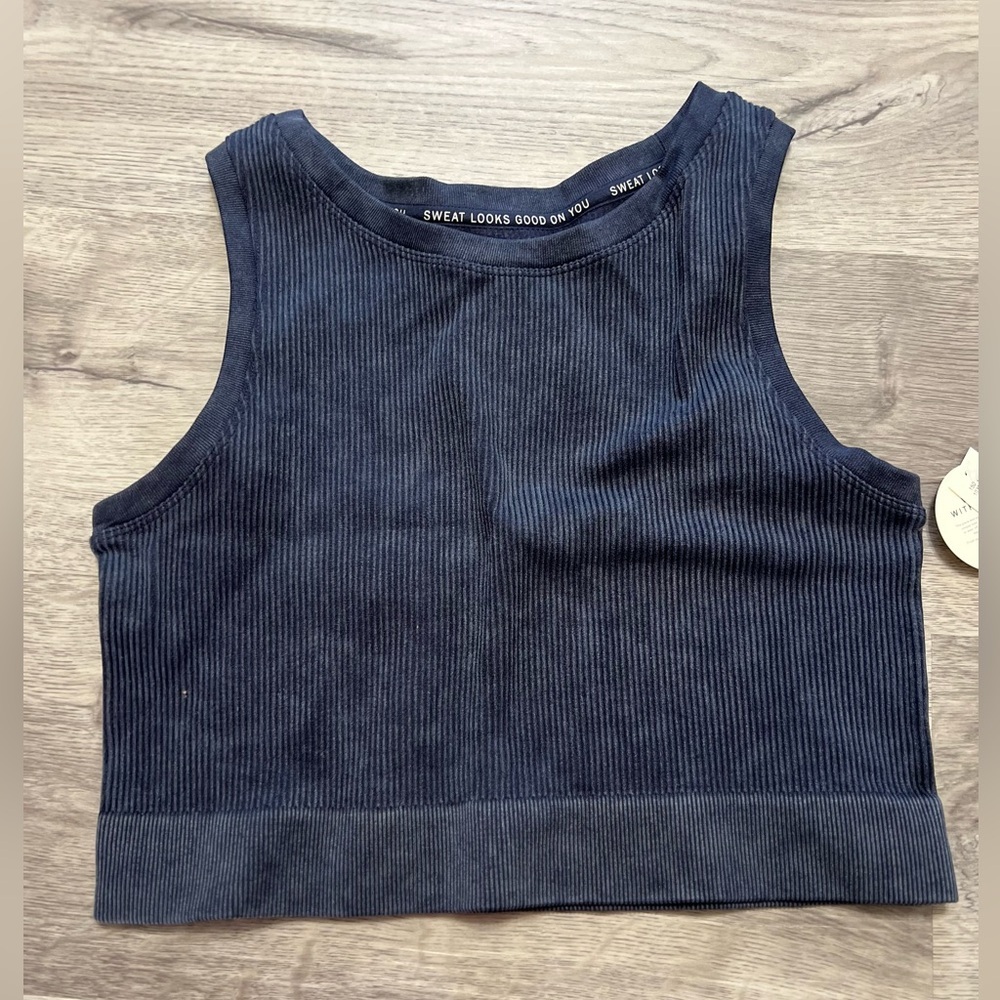 Aerie NWT Offline Medium Support Cropped Ribbed top Size XL